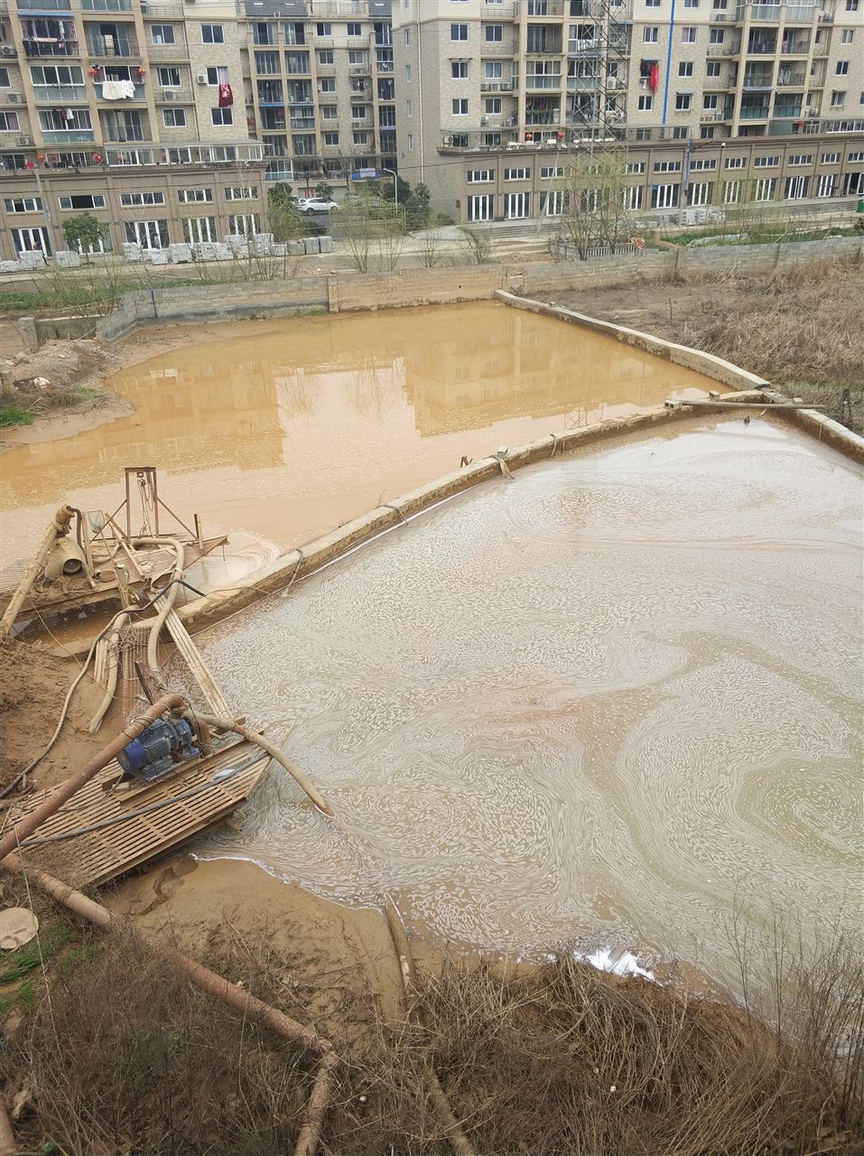 广南沉淀池淤泥清理-厂区废水池淤泥清淤